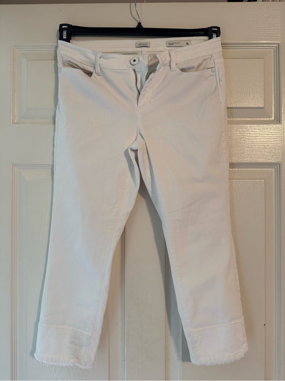 J. Jill White Cropped Ankle Jeans